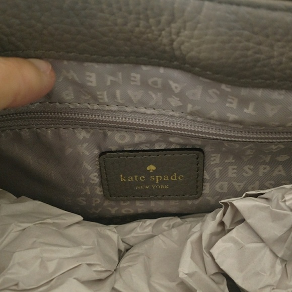 NWT Kate Spade Chantalle Grey Crossbody Bag - Picture 3 of 7